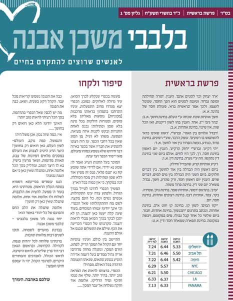 להצרף לרשימת עלון שבועי